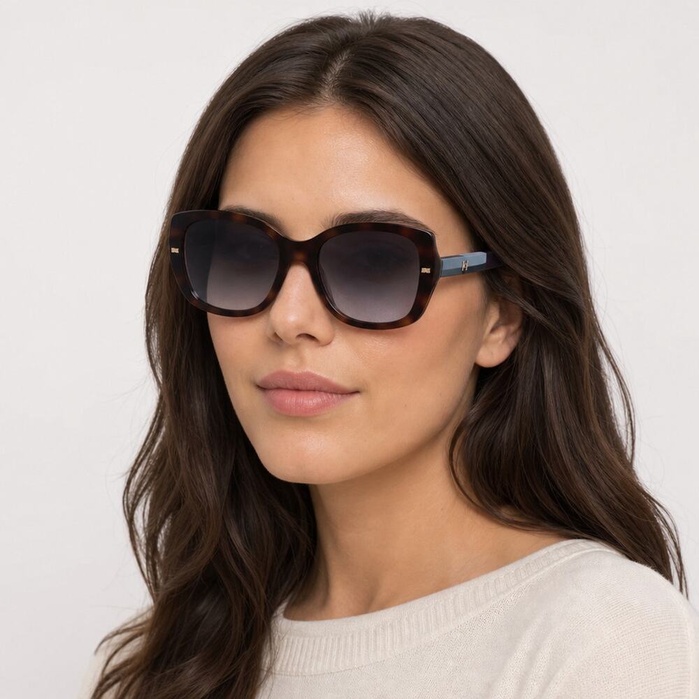 NEW Carolina Herrera HER 0176/G/S 0PHWIB Havana Green Sunglasses authentic